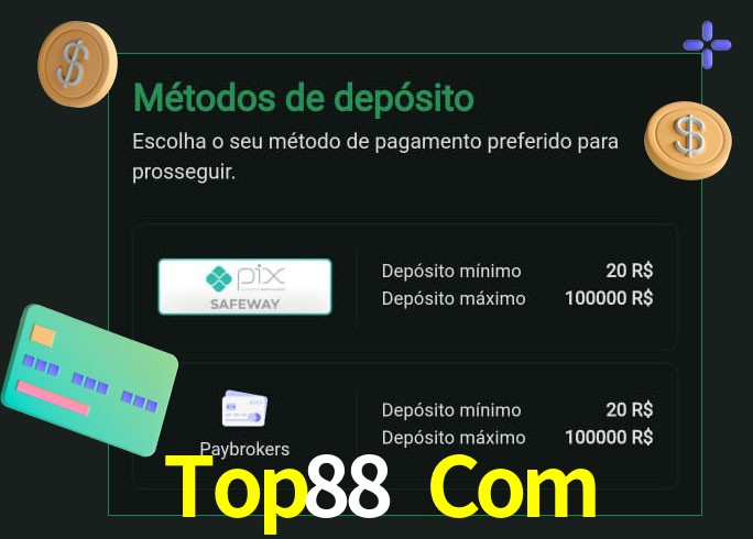 O cassino Top88 Com oferece uma grande variedade de métodos de pagamento